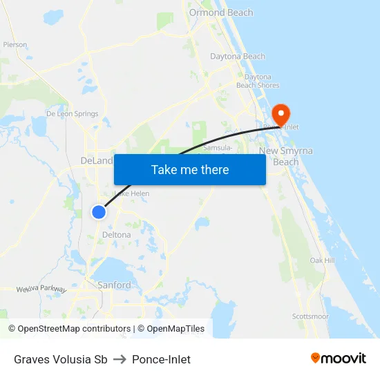 Graves  Volusia Sb to Ponce-Inlet map