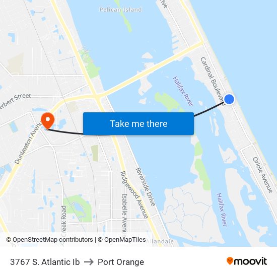 3767 S. Atlantic Ib to Port Orange map