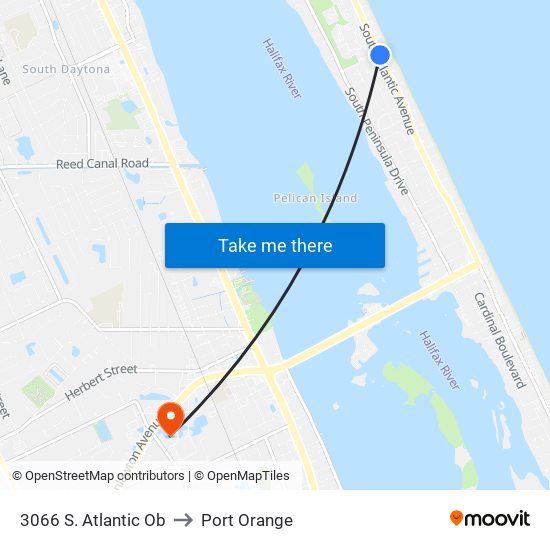 3066 S. Atlantic Ob to Port Orange map