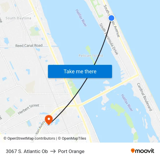 3067 S. Atlantic Ob to Port Orange map