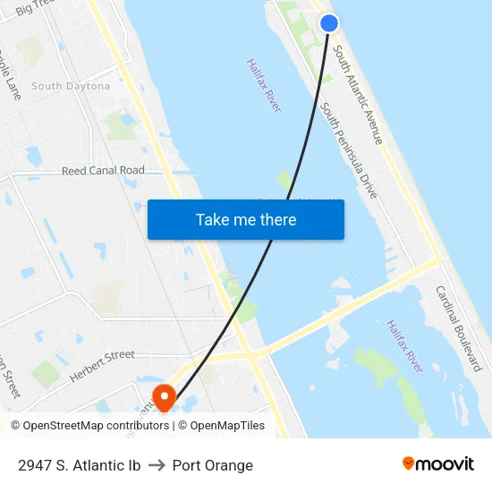 2947 S. Atlantic Ib to Port Orange map