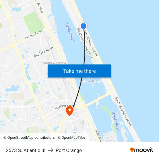 2573 S. Atlantic Ib to Port Orange map