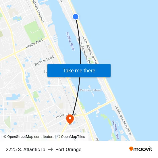 2225 S. Atlantic Ib to Port Orange map