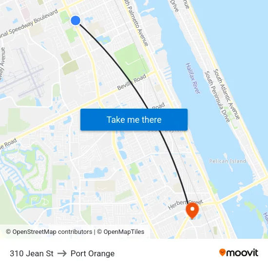 310 Jean St to Port Orange map