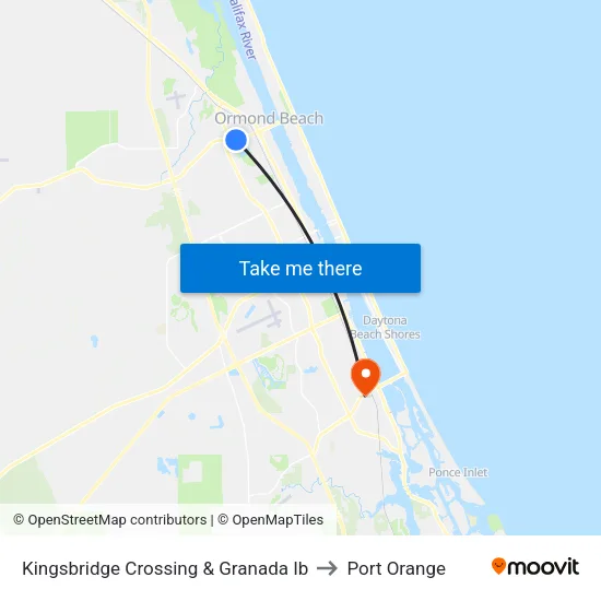 Kingsbridge Crossing & Granada Ib to Port Orange map