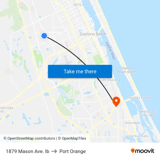 1879 Mason Ave. Ib to Port Orange map