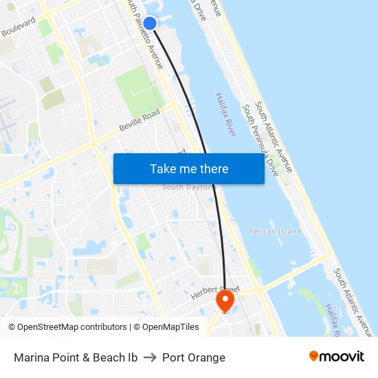 Marina Point & Beach Ib to Port Orange map