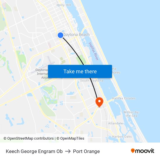 Keech  George Engram Ob to Port Orange map