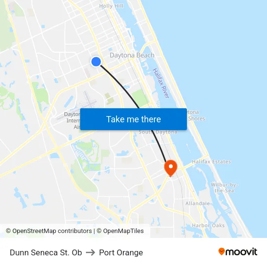 Dunn   Seneca St. Ob to Port Orange map