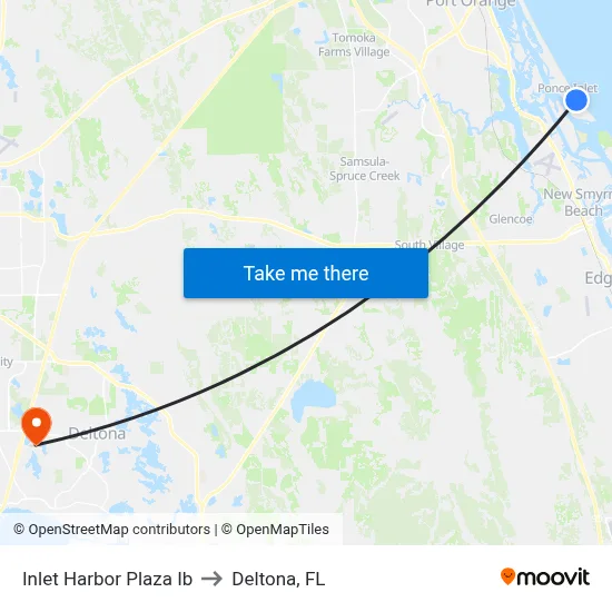 Inlet Harbor Plaza Ib to Deltona, FL map