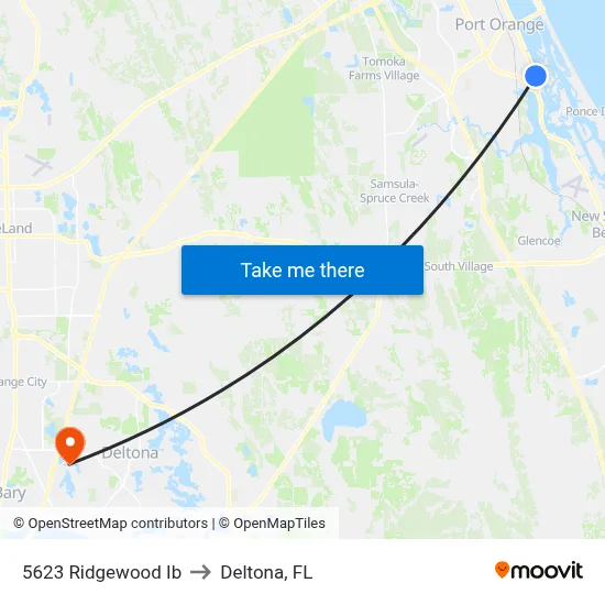 5623 Ridgewood Ib to Deltona, FL map