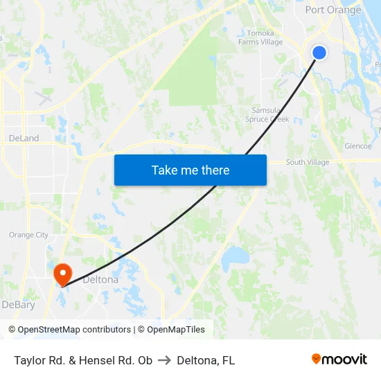 Taylor Rd. & Hensel Rd. Ob to Deltona, FL map
