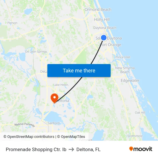 Promenade Shopping Ctr. Ib to Deltona, FL map