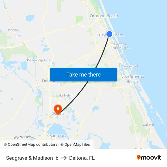 Seagrave & Madison Ib to Deltona, FL map
