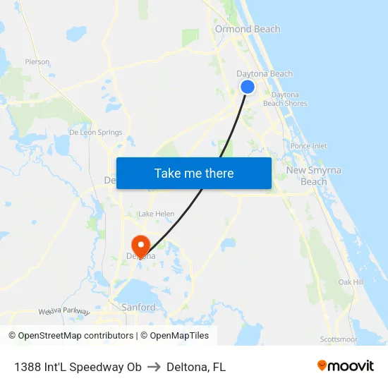 1388 Int'L Speedway Ob to Deltona, FL map