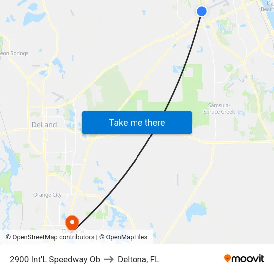 2900 Int'L Speedway Ob to Deltona, FL map