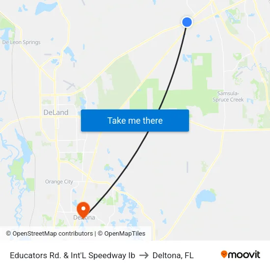 Educators Rd. & Int'L Speedway Ib to Deltona, FL map