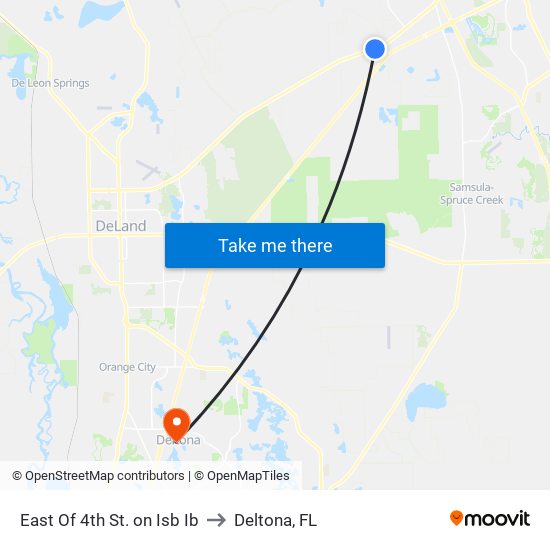 East Of 4th St. on Isb Ib to Deltona, FL map