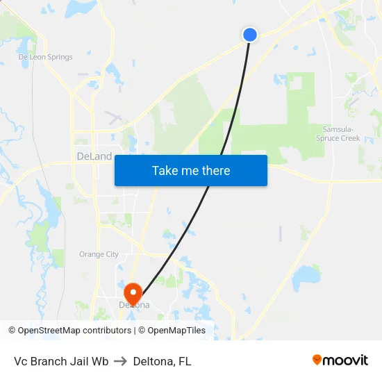 Vc Branch Jail Wb to Deltona, FL map