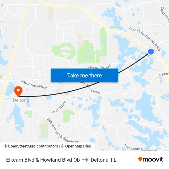 Elkcam Blvd & Howland Blvd  Ob to Deltona, FL map