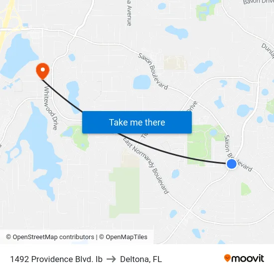 1492 Providence Blvd. Ib to Deltona, FL map