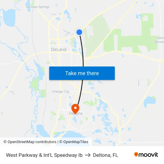 West Parkway & Int'L Speedway Ib to Deltona, FL map