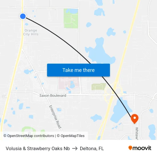 Volusia & Strawberry Oaks Nb to Deltona, FL map