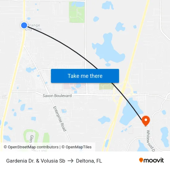 Gardenia Dr. & Volusia Sb to Deltona, FL map