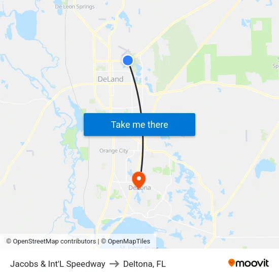 Jacobs & Int'L Speedway to Deltona, FL map