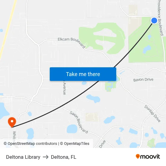 Deltona Library to Deltona, FL map