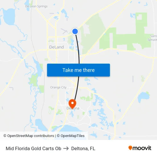 Mid Florida Gold Carts  Ob to Deltona, FL map
