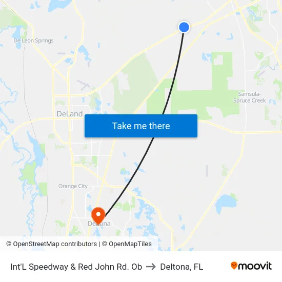 Int'L Speedway & Red John Rd. Ob to Deltona, FL map