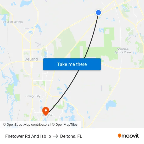 Firetower Rd And Isb Ib to Deltona, FL map