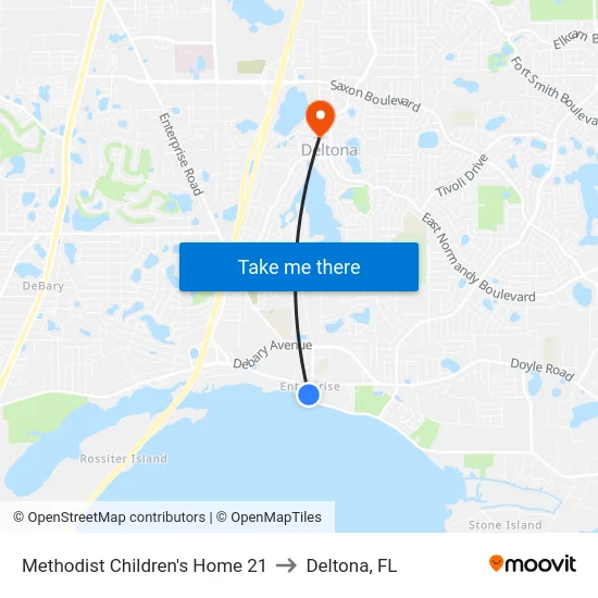 Methodist Children's Home 21 to Deltona, FL map