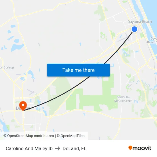 Caroline And Maley Ib to DeLand, FL map