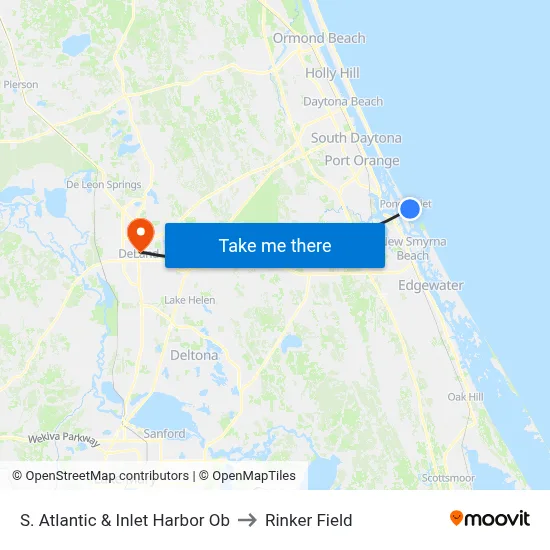 S. Atlantic & Inlet Harbor Ob to Rinker Field map