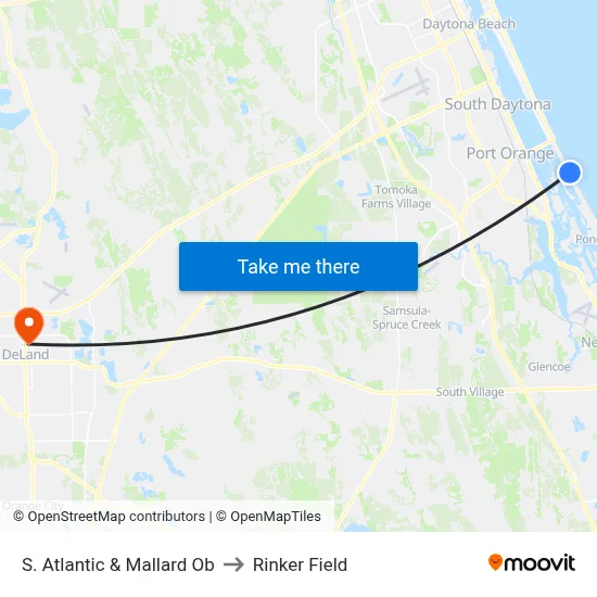 S. Atlantic & Mallard Ob to Rinker Field map