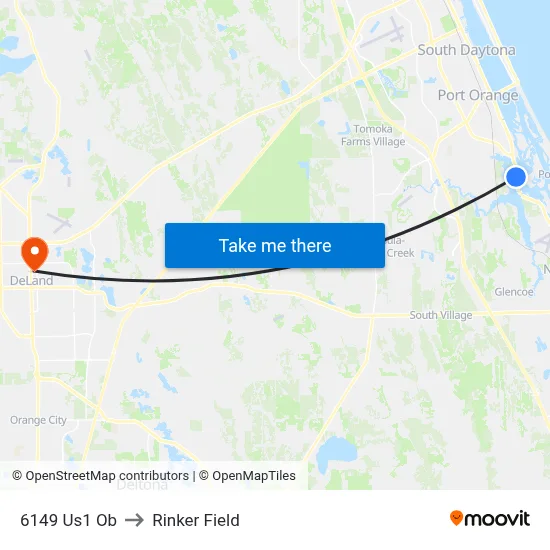 6149 Us1 Ob to Rinker Field map