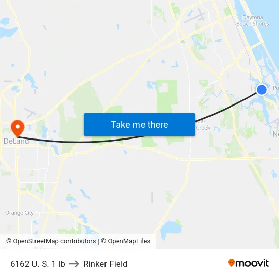 6162 U. S. 1 Ib to Rinker Field map
