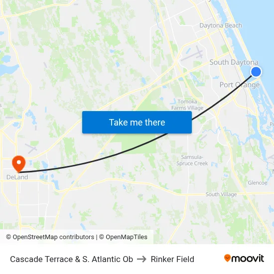 Cascade Terrace & S. Atlantic Ob to Rinker Field map