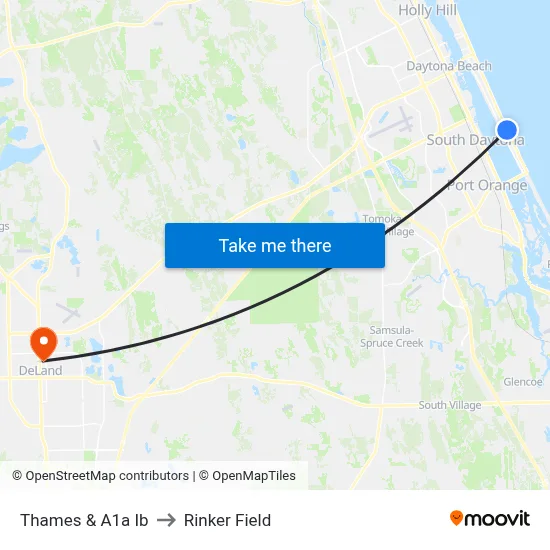 Thames & A1a Ib to Rinker Field map