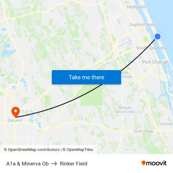 A1a & Minerva Ob to Rinker Field map