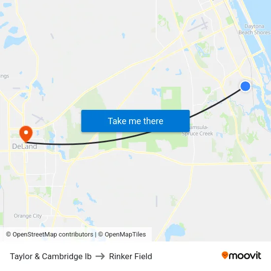 Taylor & Cambridge Ib to Rinker Field map