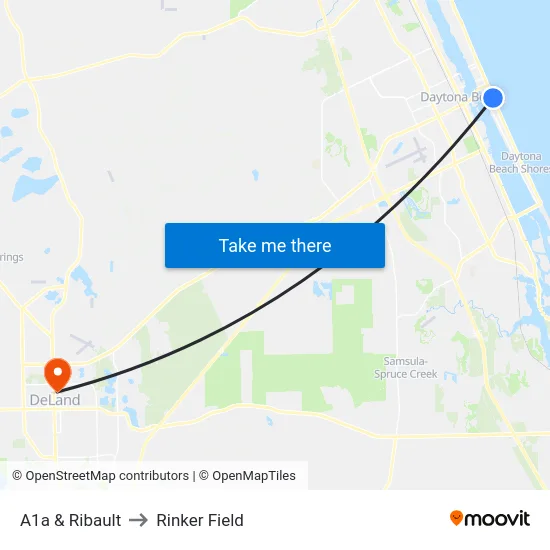 A1a & Ribault to Rinker Field map