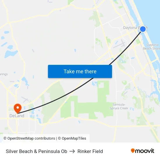 Silver Beach & Peninsula Ob to Rinker Field map