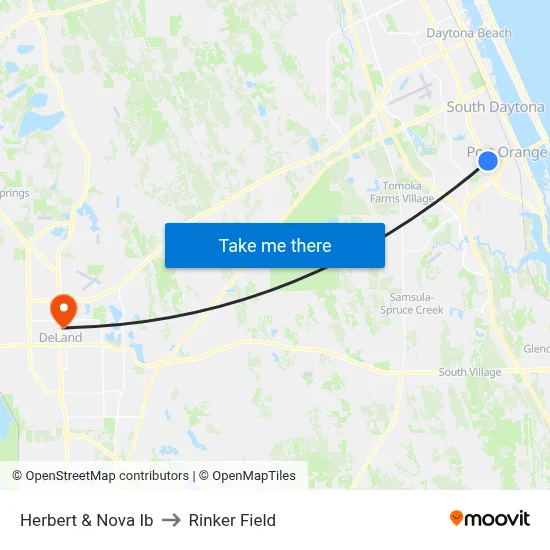 Herbert & Nova Ib to Rinker Field map