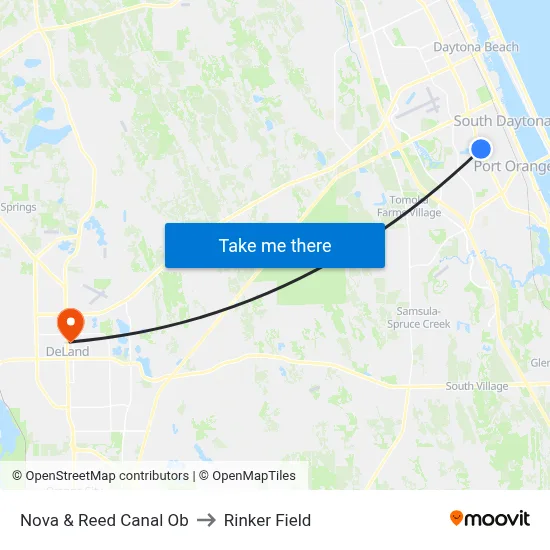 Nova & Reed Canal Ob to Rinker Field map