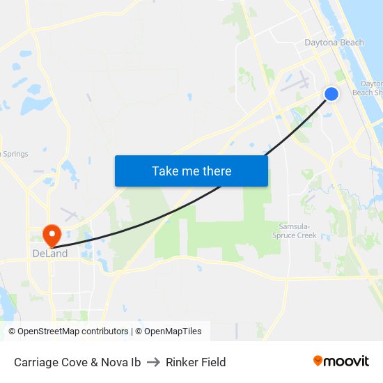 Carriage Cove & Nova Ib to Rinker Field map