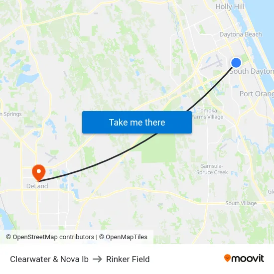 Clearwater & Nova Ib to Rinker Field map