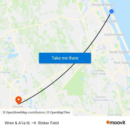 Wren & A1a Ib to Rinker Field map
